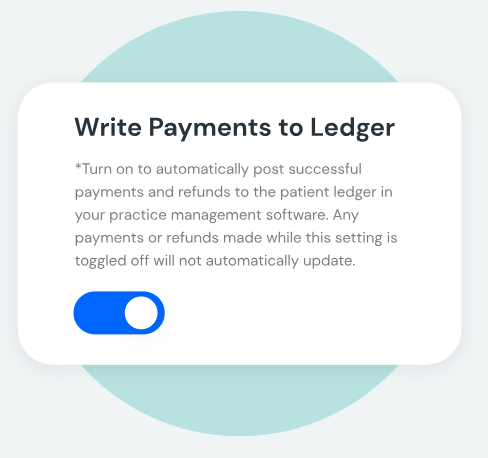 Write Payments to Leadger